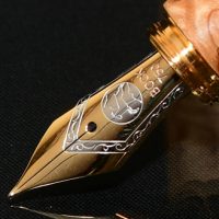 Feder, Gold, bicolor